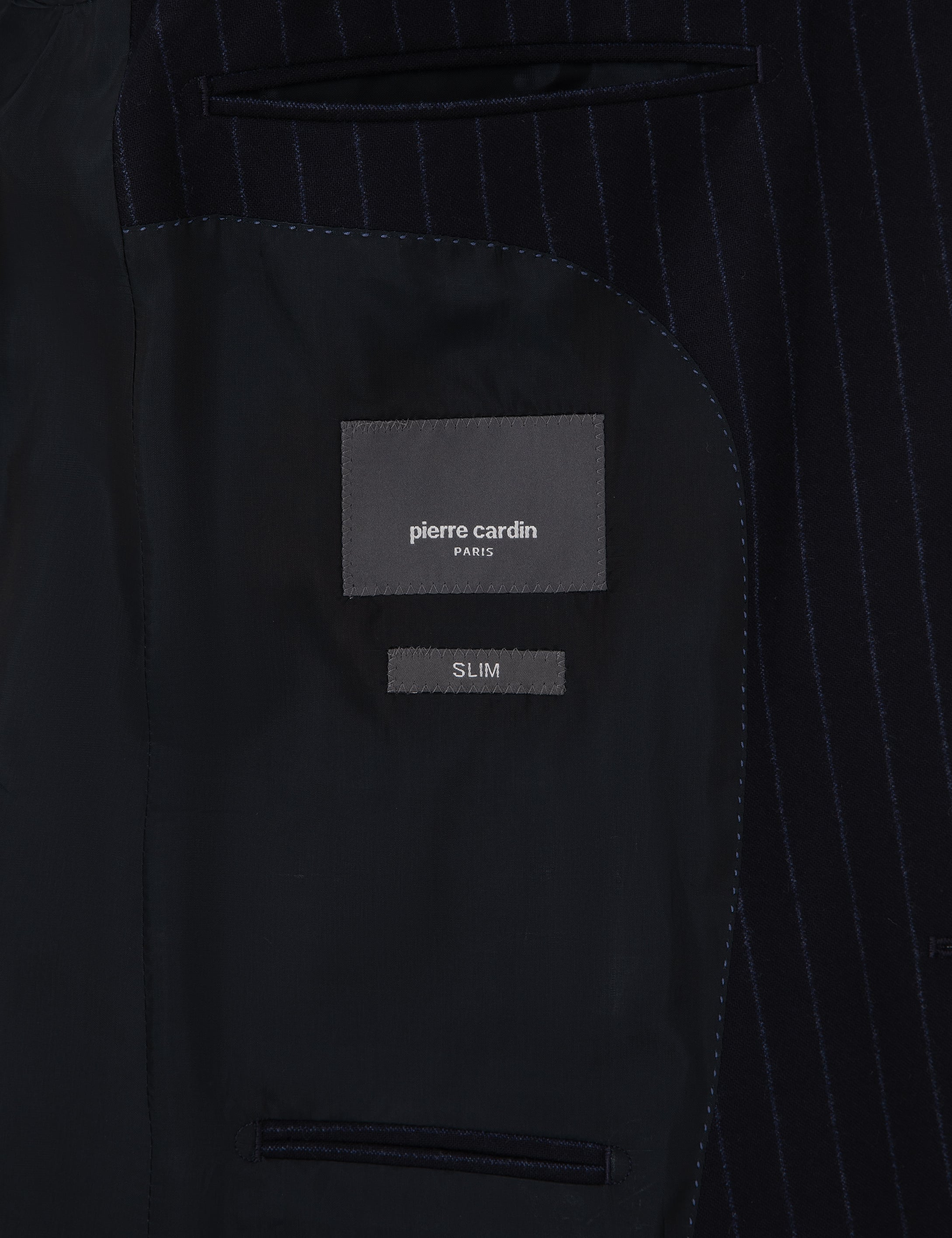 Lacivert Slim Fit %100 Yün Takım Elbise - Image 6