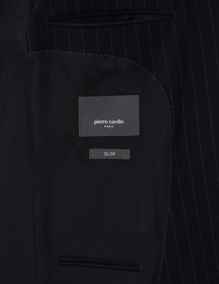 Lacivert Slim Fit %100 Yün Takım Elbise - 50311235056