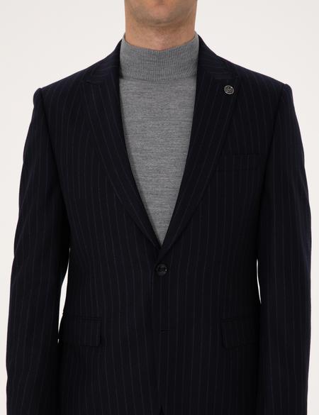 Lacivert Slim Fit %100 Yün Takım Elbise - 50311235056