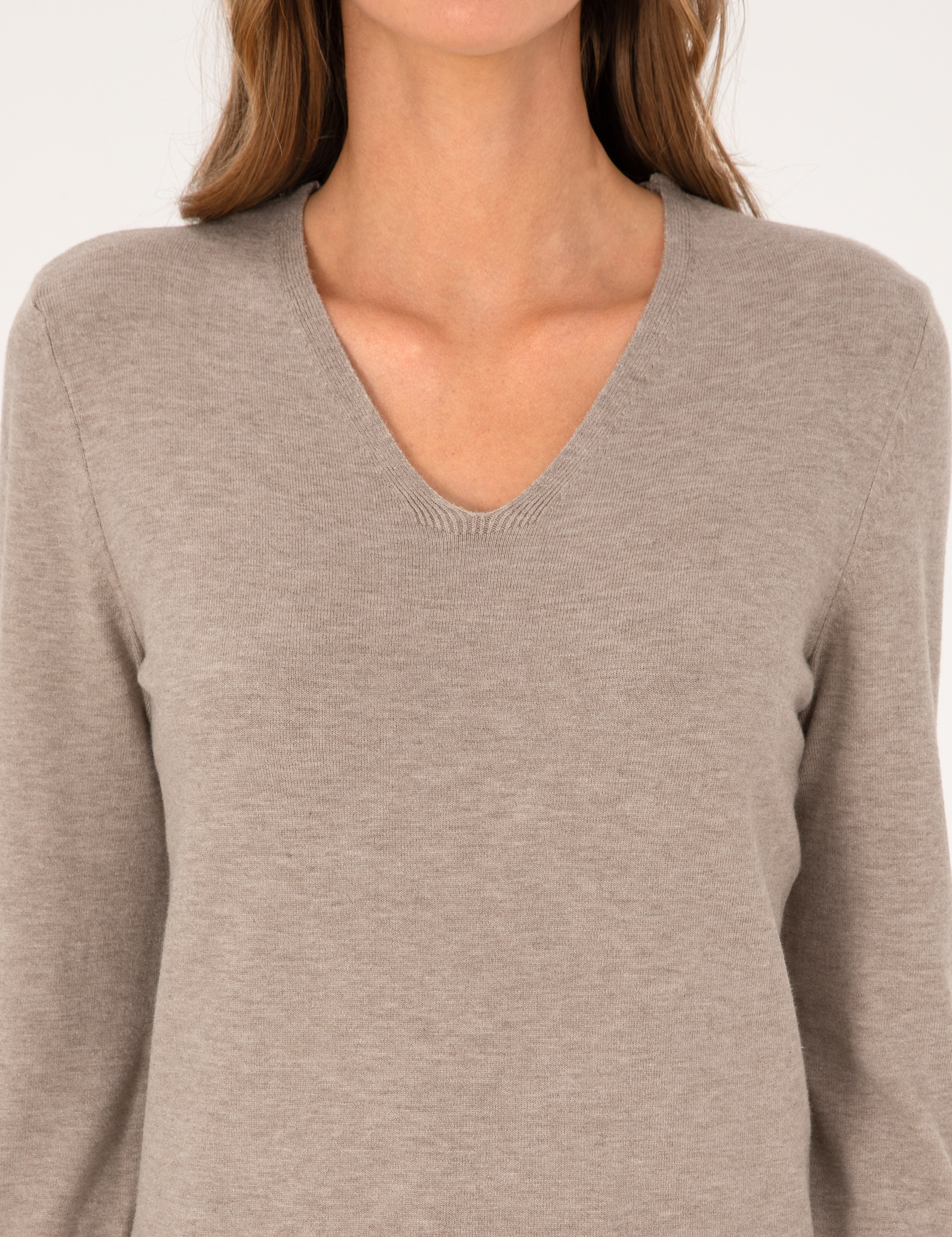 Vizon Slim Fit V Yaka Basic Kazak - Image 6