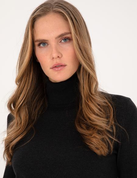 Antrasit Slim Fit Balıkçı Yaka Basic Kazak - 50310886004