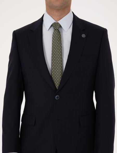 Lacivert Slim Fit %100 Yün Takım Elbise - 50311217062