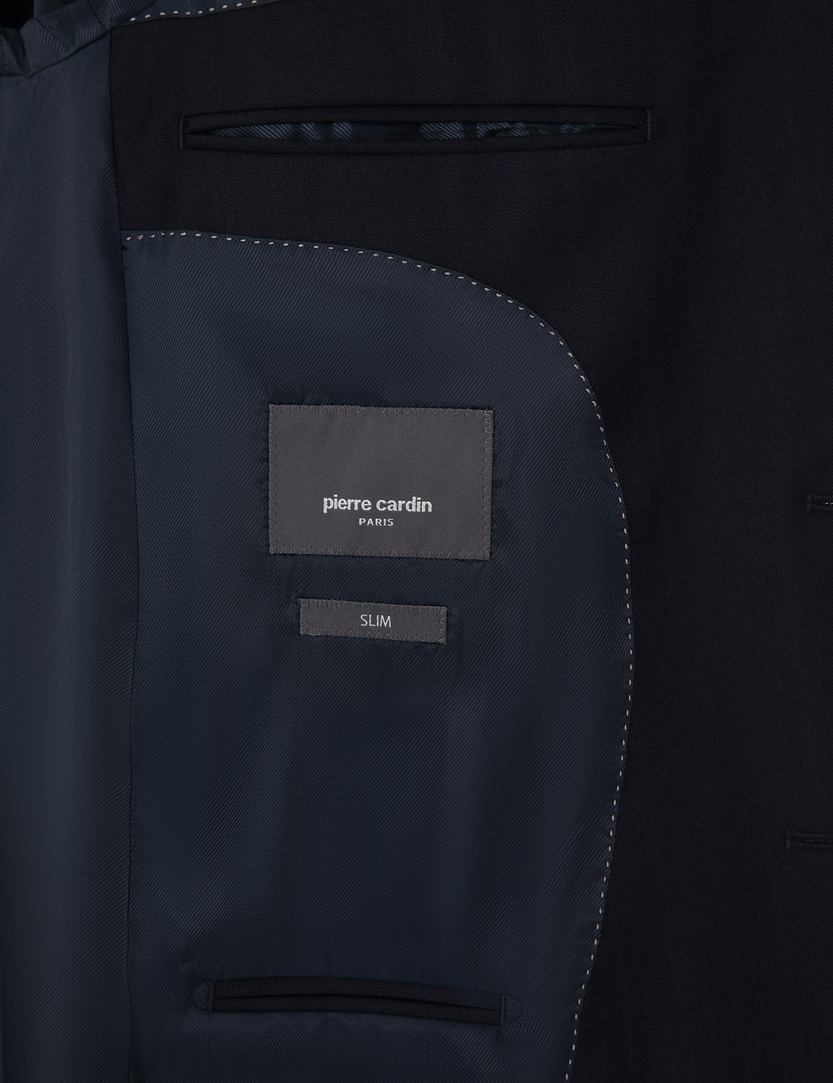 Lacivert Slim Fit %100 Yün Takım Elbise