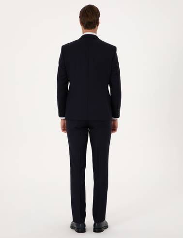 Lacivert Slim Fit %100 Yün Takım Elbise