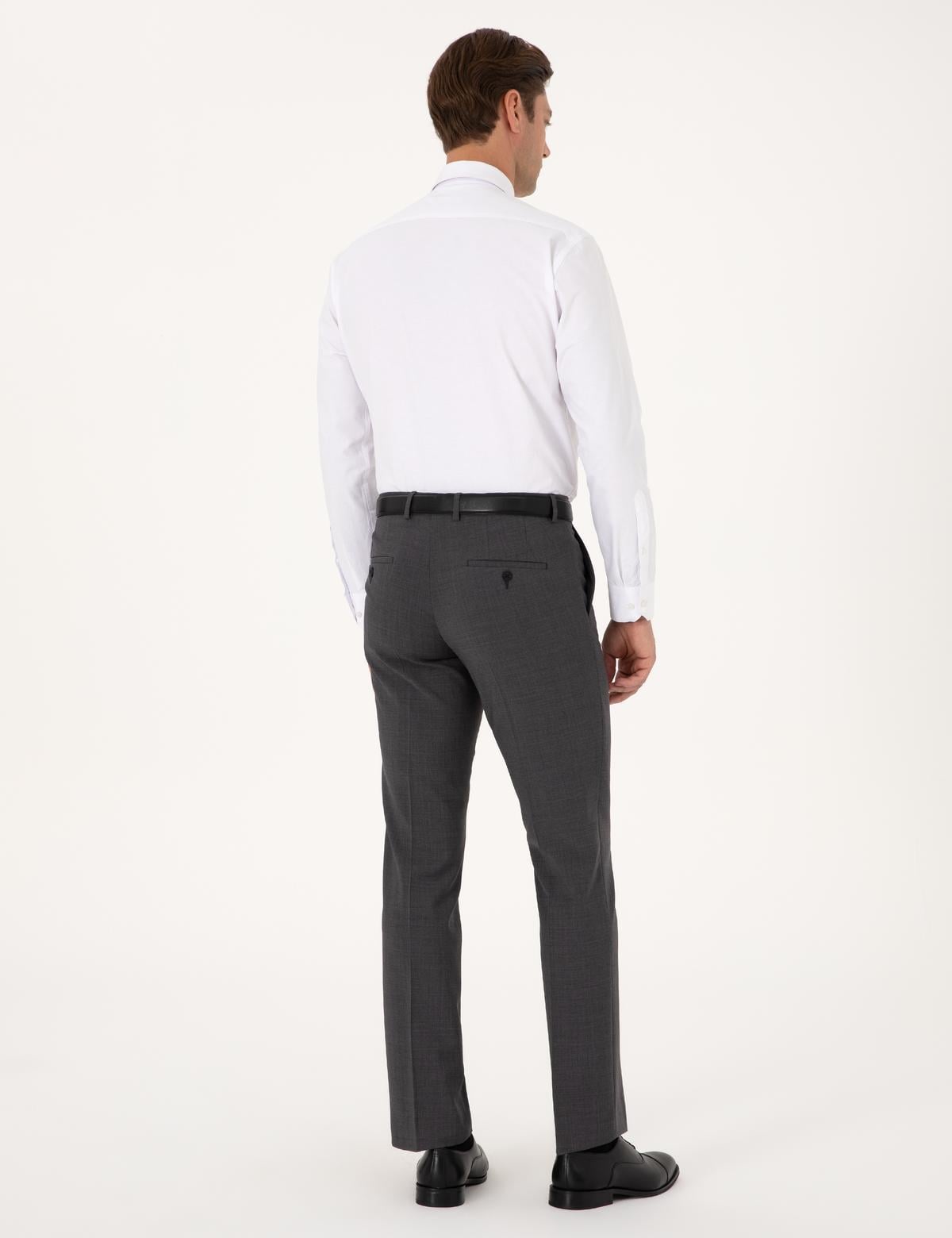 Füme Slim Fit Yün Karışımlı Kumaş Pantolon - 50317636042