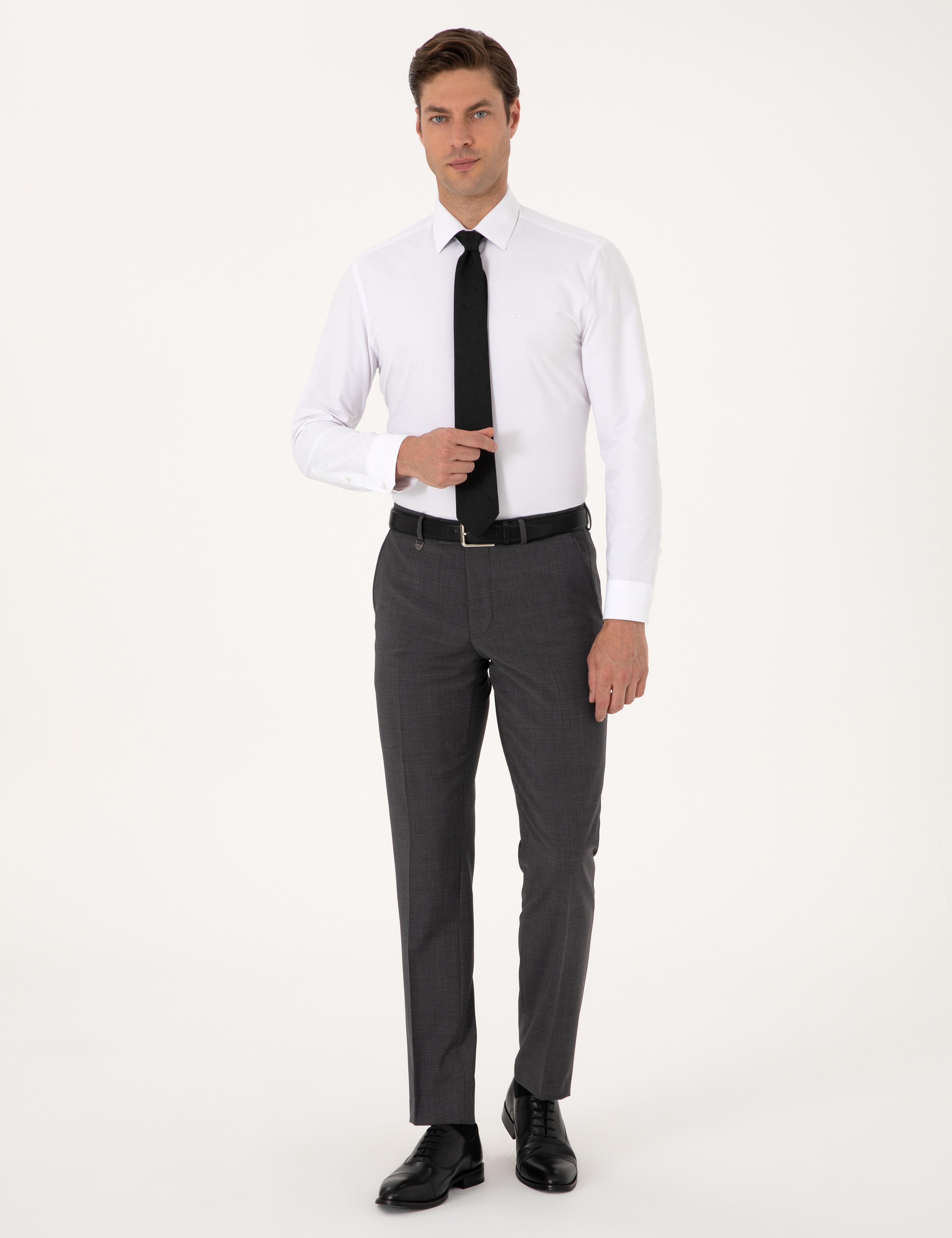 Füme Slim Fit Yün Karışımlı Kumaş Pantolon - Image 3