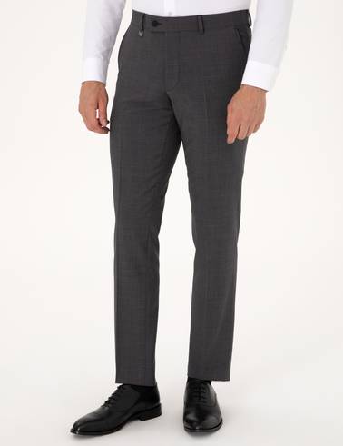 Füme Slim Fit Yün Karışımlı Kumaş Pantolon