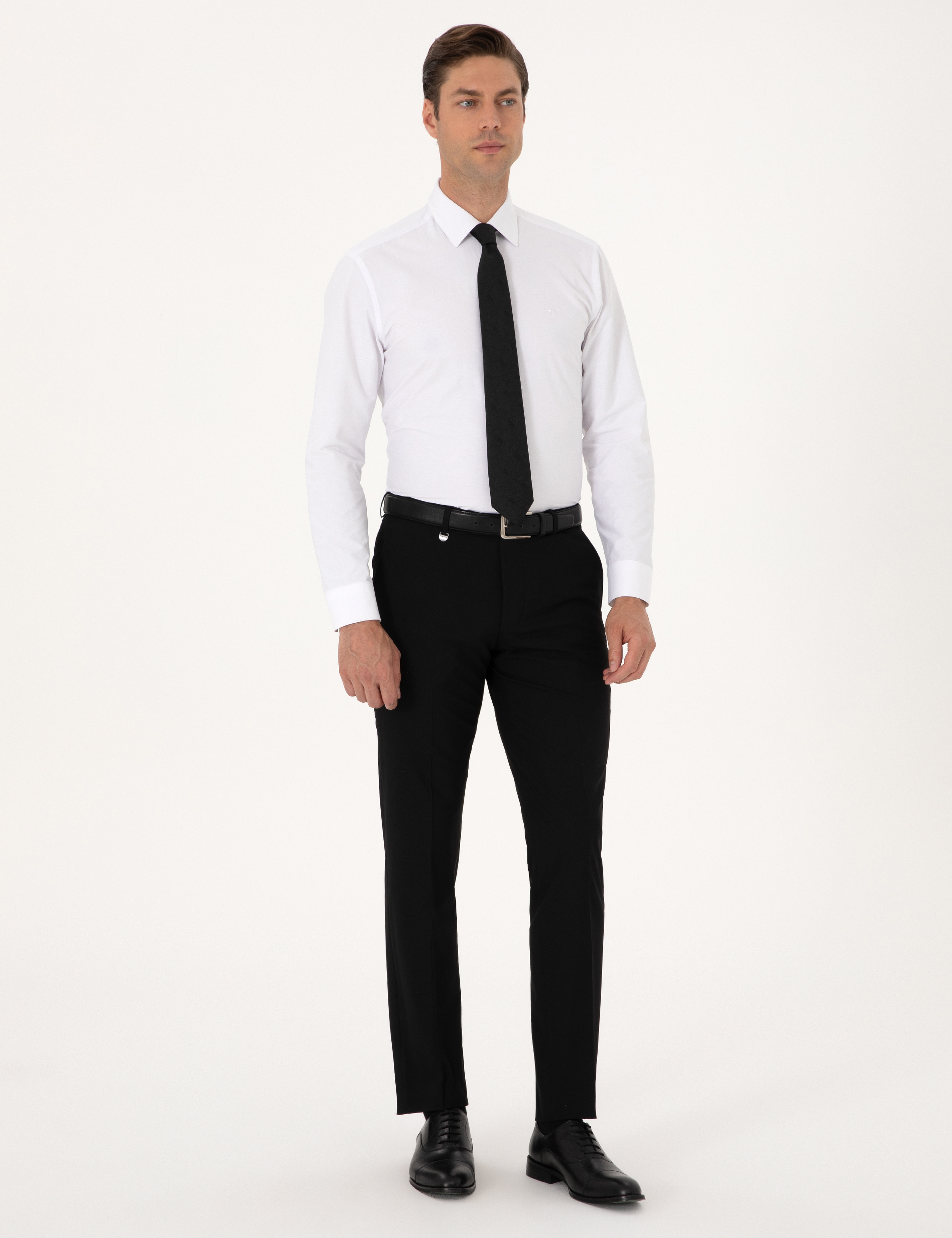 Siyah Slim Fit Kumaş Pantolon