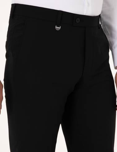 Siyah Slim Fit Kumaş Pantolon