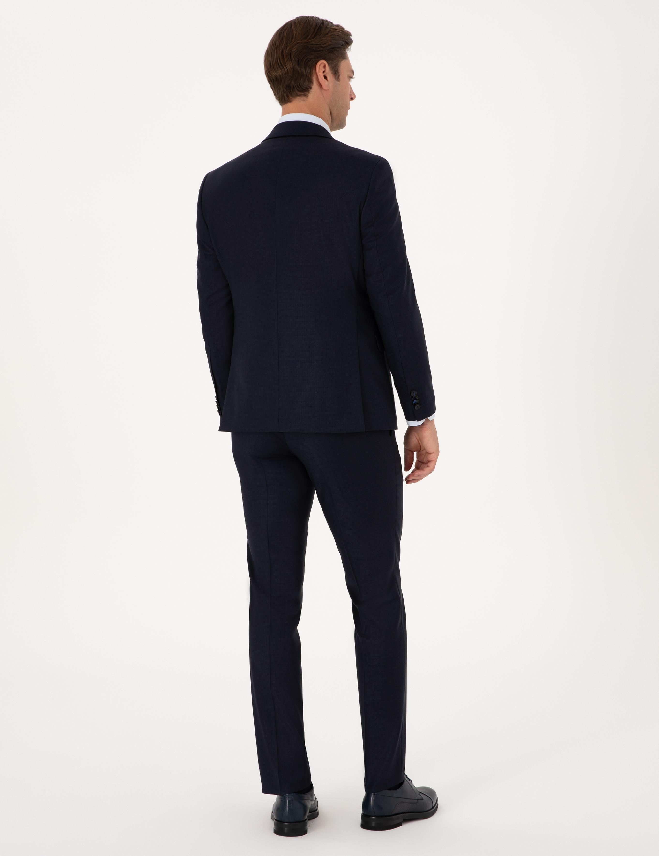 Lacivert Slim Fit Takım Elbise