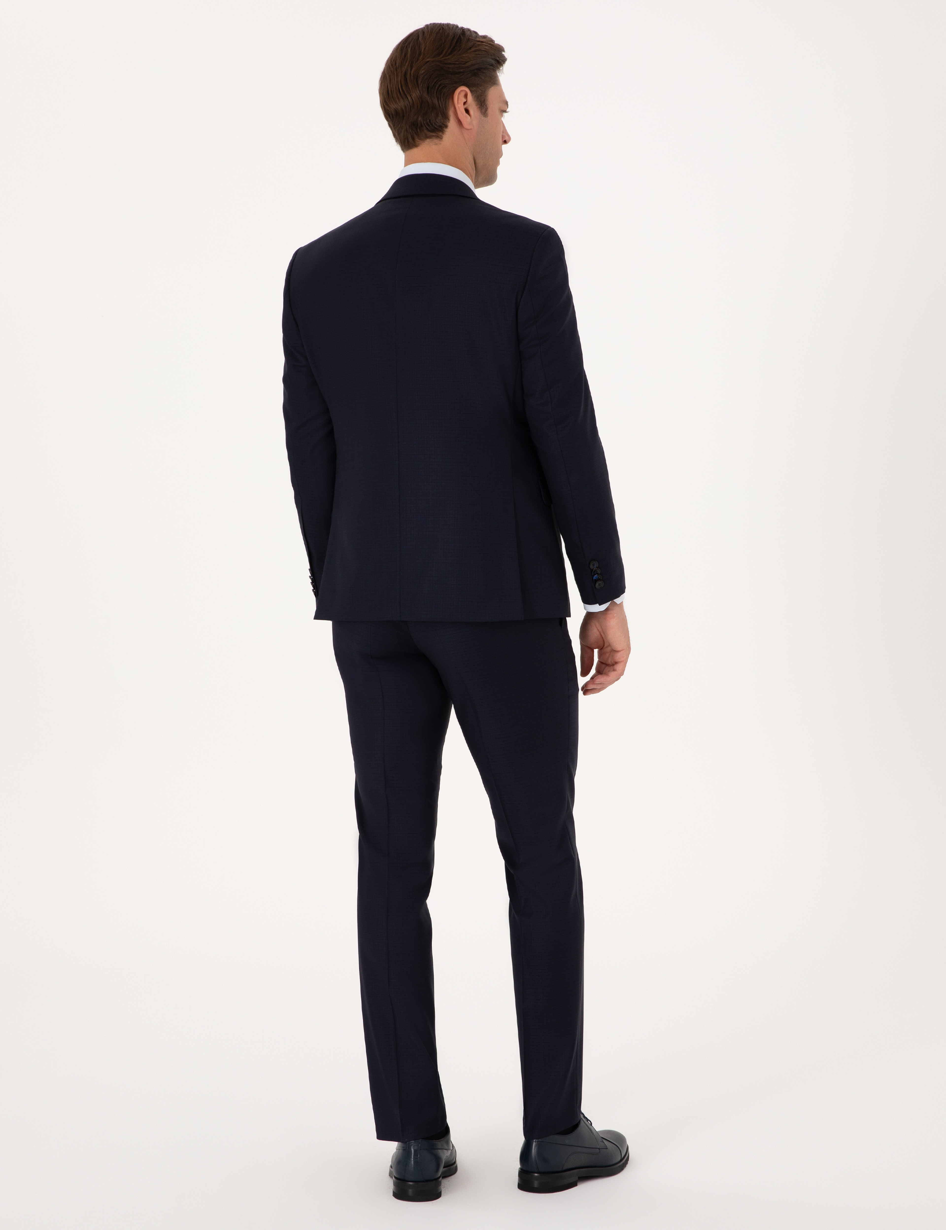 Lacivert Slim Fit Takım Elbise - Image 5