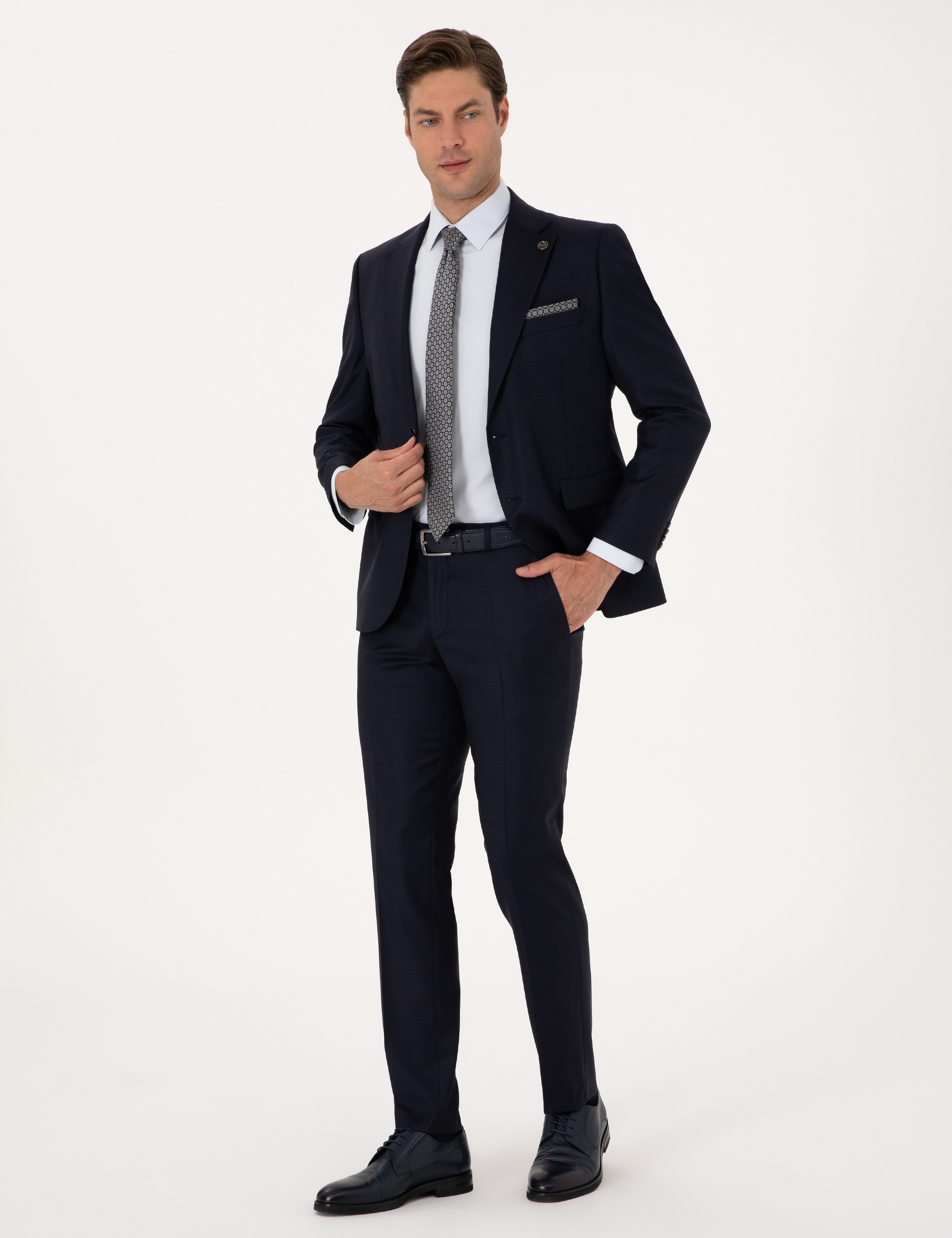 Lacivert Slim Fit Takım Elbise