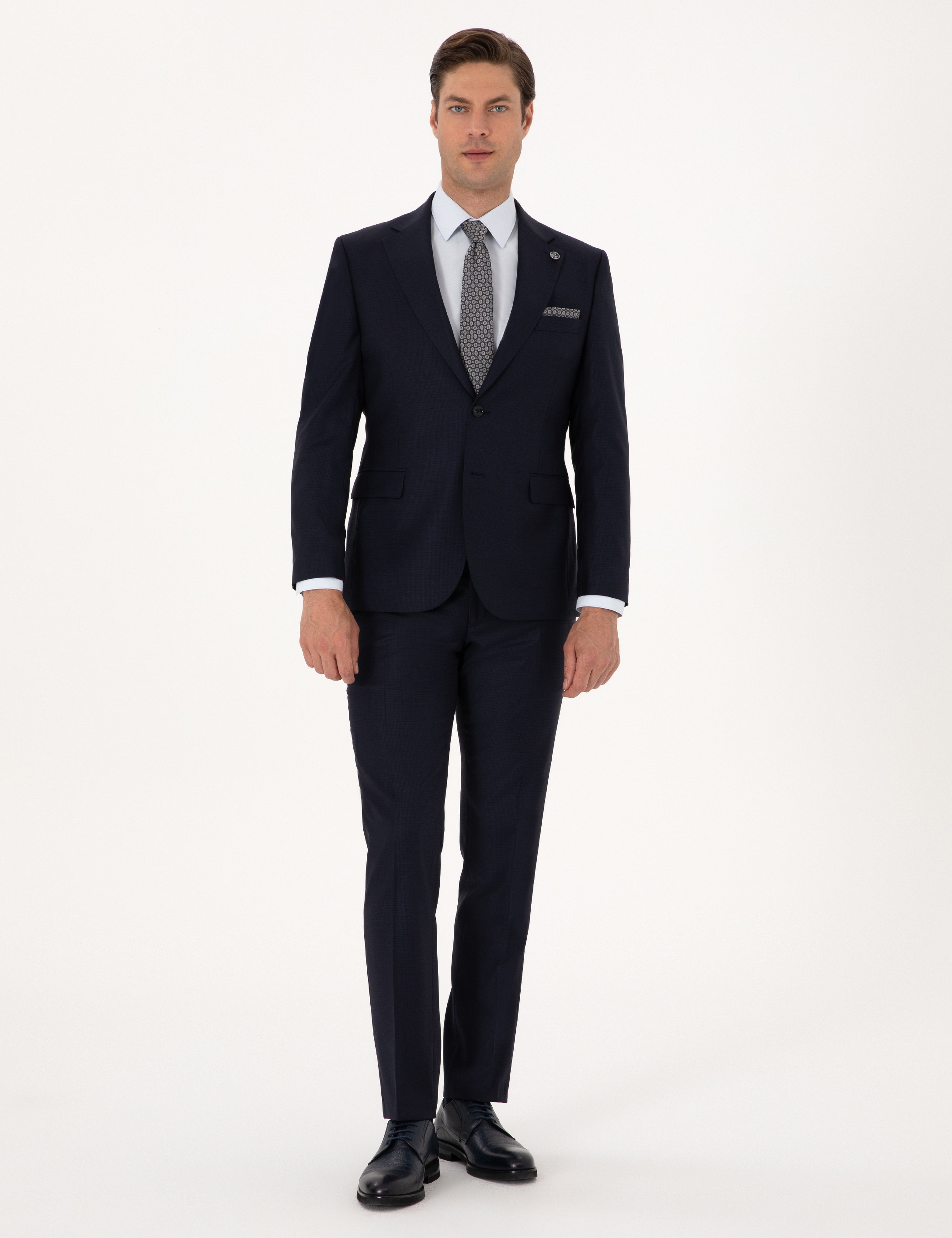 Lacivert Slim Fit Takım Elbise