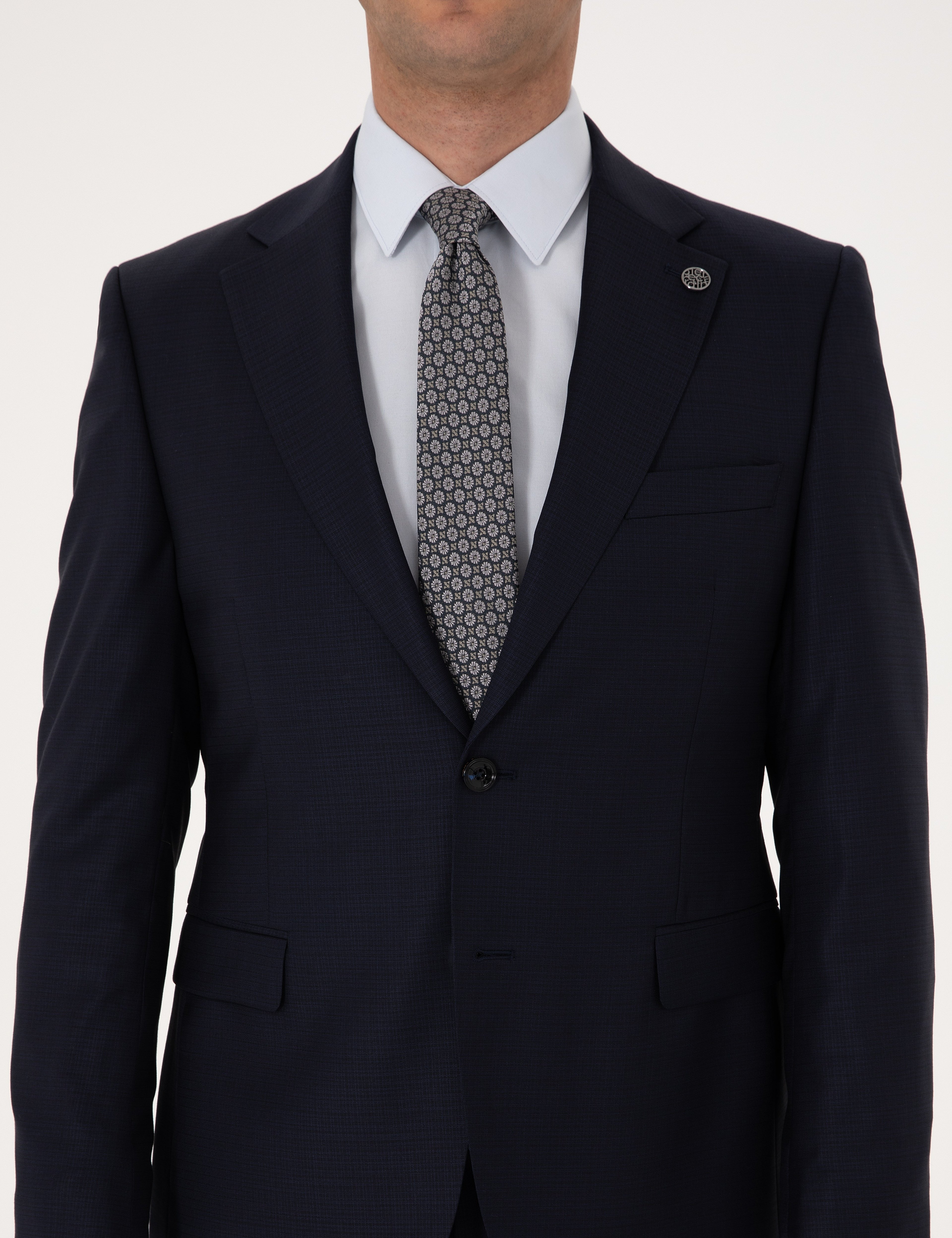 Lacivert Slim Fit Takım Elbise - Image 7