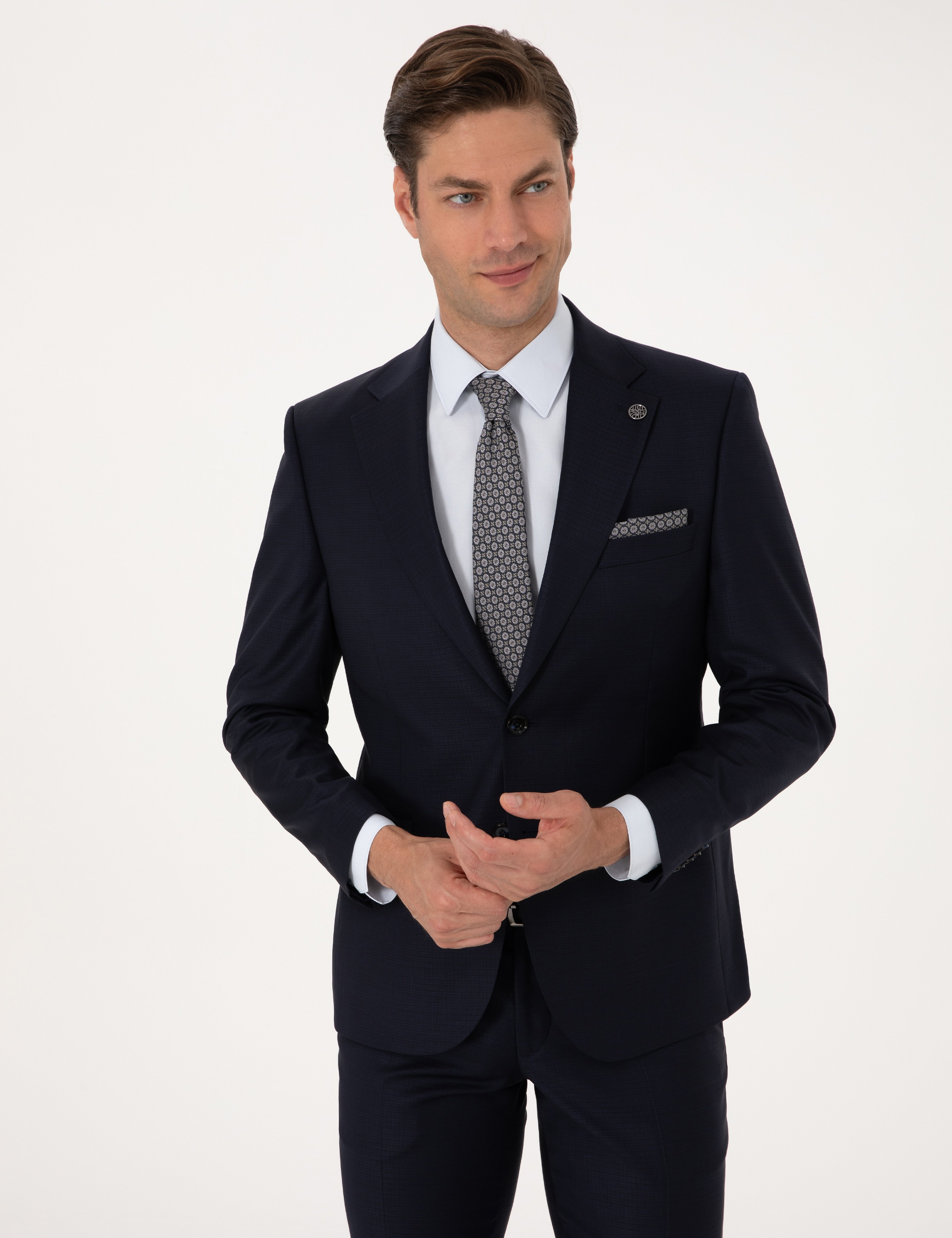 Lacivert Slim Fit Takım Elbise