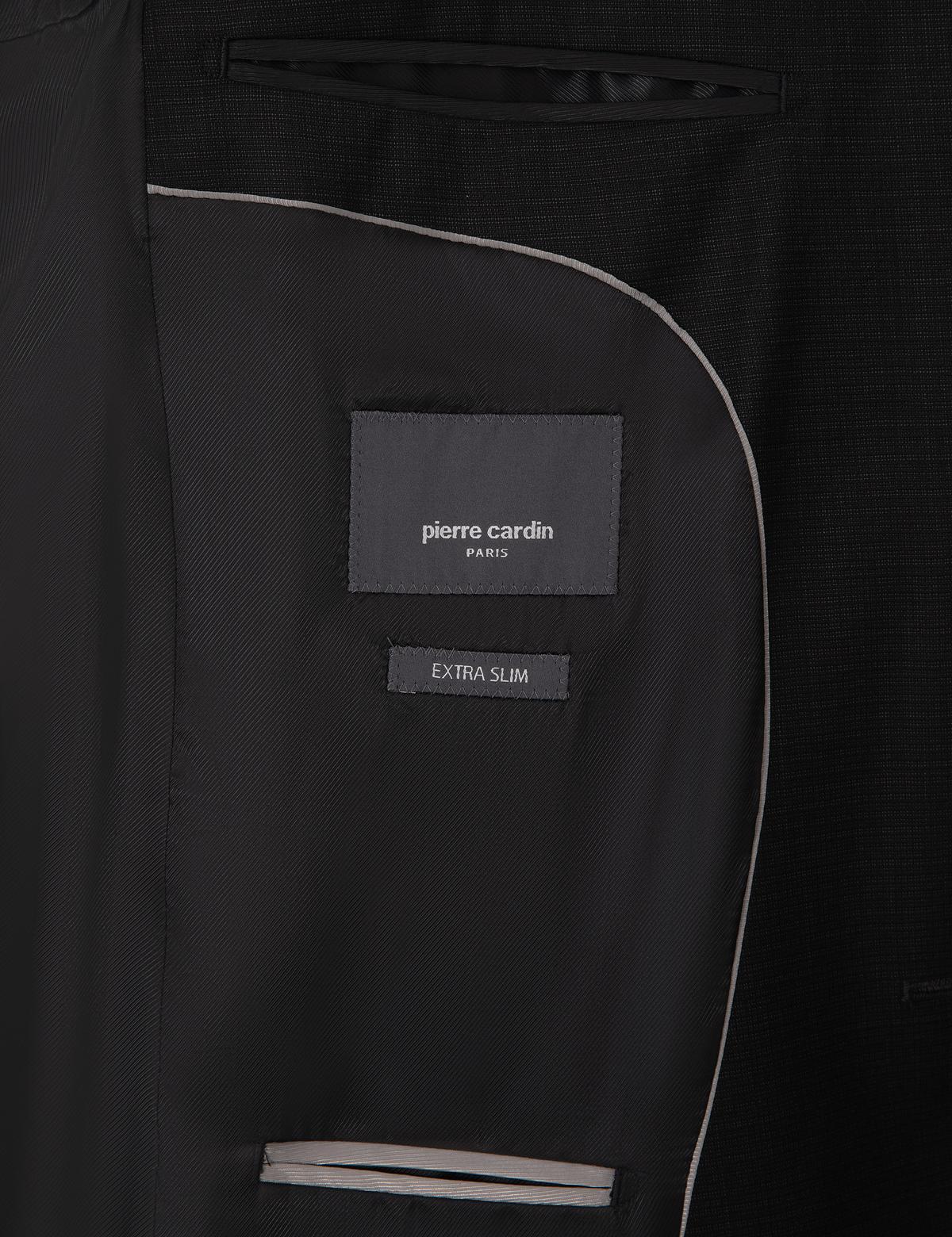 Siyah Ex. Slim Fit Yün Karışımlı Takım Elbise - 50311524011