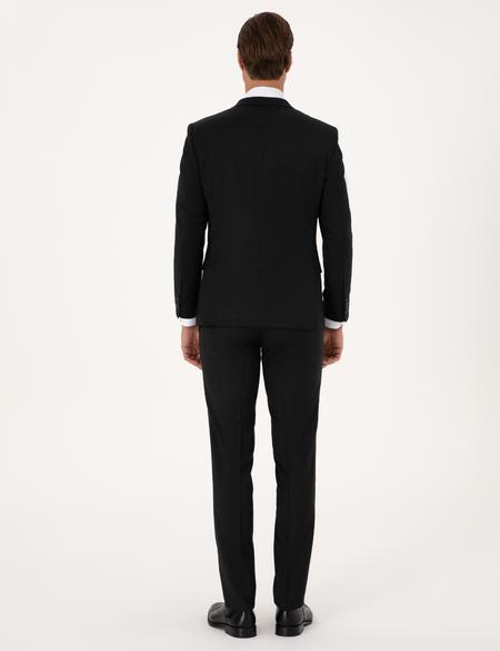 Siyah Ex. Slim Fit Yün Karışımlı Takım Elbise - 50311524011