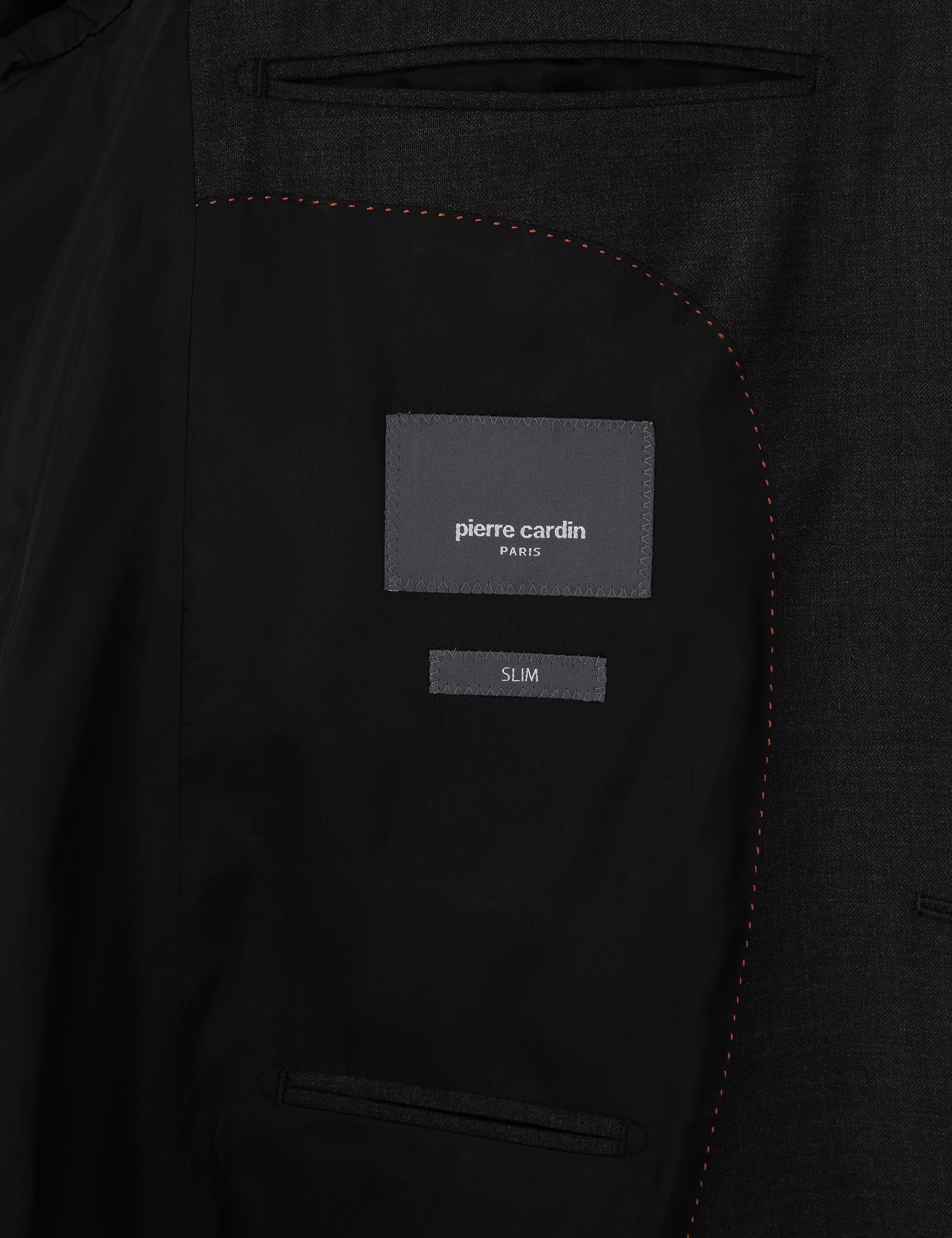 Antrasit Slim Fit Yün Kaşmir Karışımlı Takım Elbise - Image 6