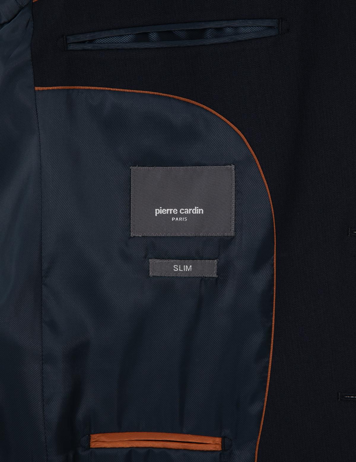 Lacivert Slim Fit Yelekli Takım Elbise - 50316782080