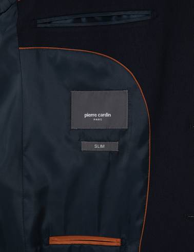 Lacivert Slim Fit Yelekli Takım Elbise