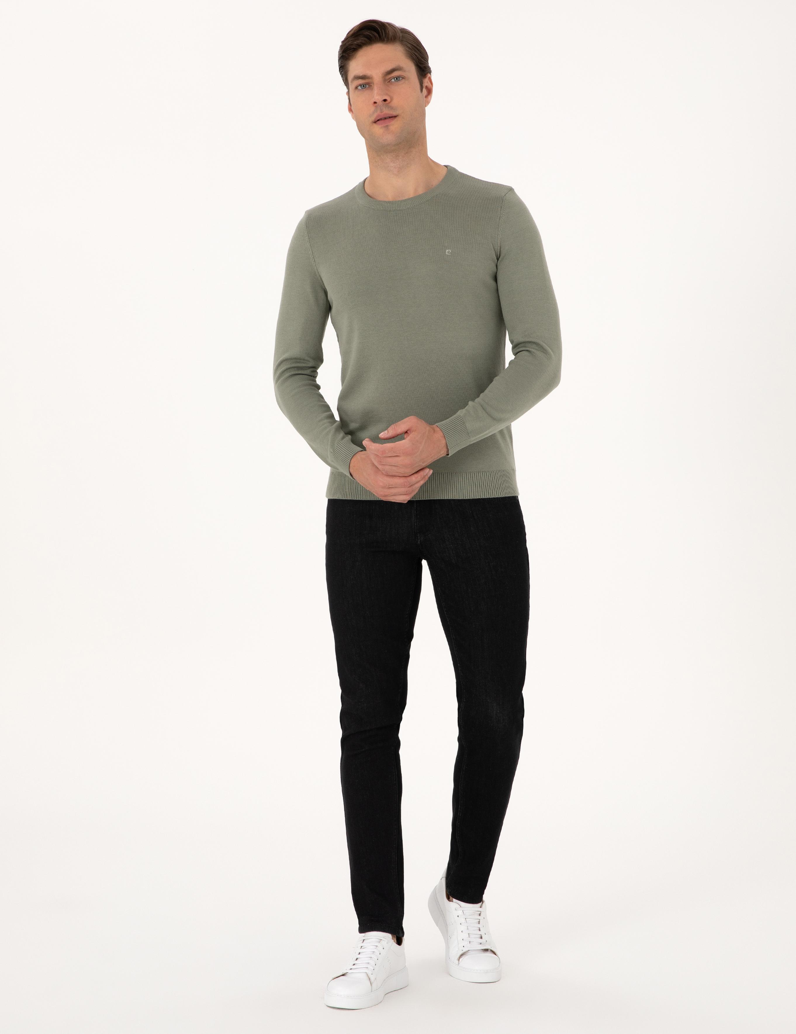 Ada Çayı Slim Fit Bisiklet Yaka Basic Triko Kazak