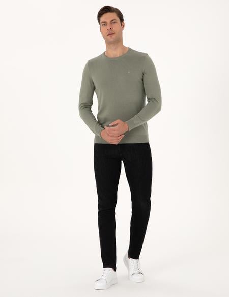 Ada Çayı Slim Fit Bisiklet Yaka Basic Triko Kazak - 50315509136