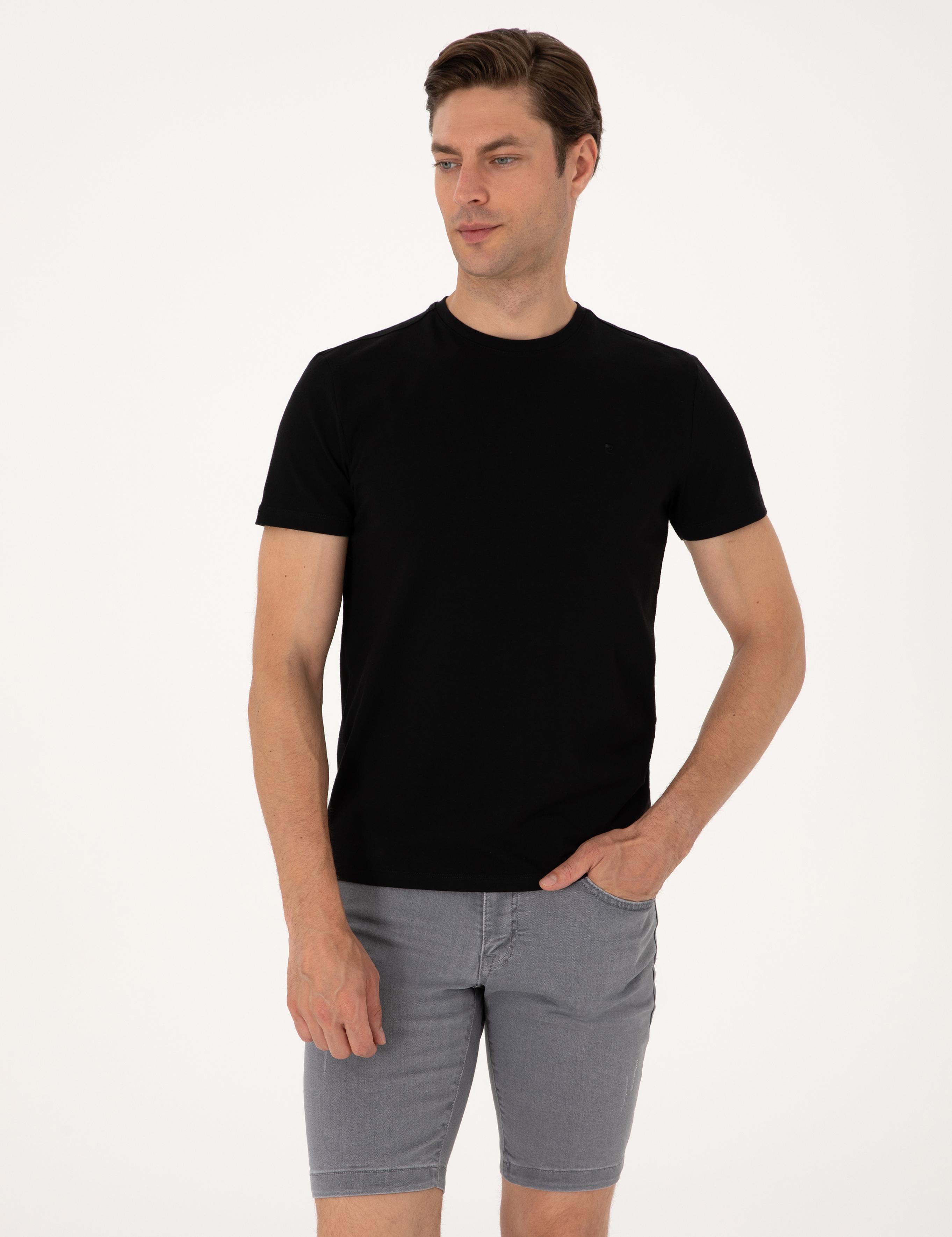 Siyah Slim Fit Tişört