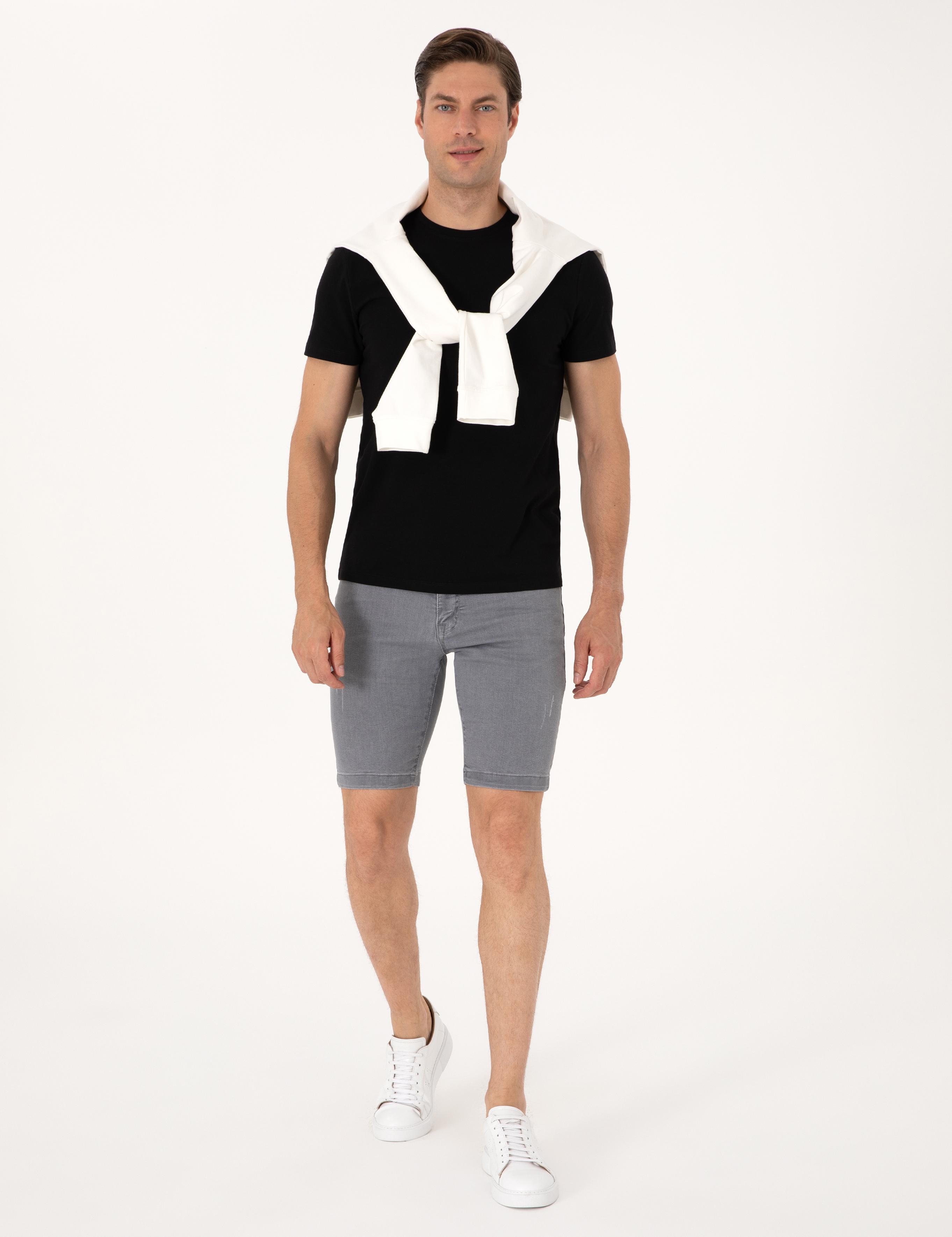 Siyah Slim Fit Tişört