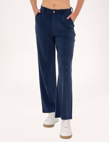 Lacivert Loose Fit Modal Karışımlı Eşofman Altı