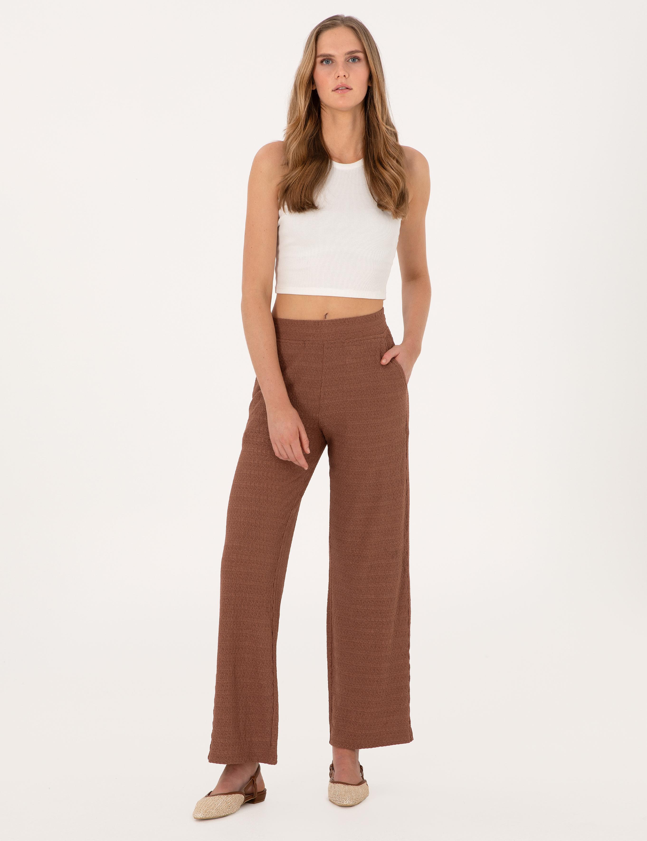 Kahverengi Loose Fit Eşofman Altı