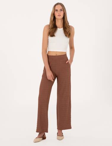 Kahverengi Loose Fit Eşofman Altı