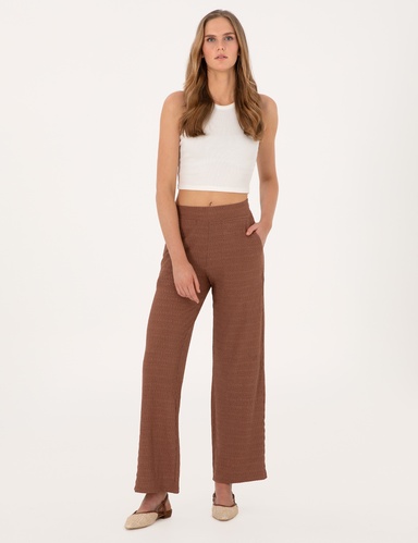 Kahverengi Loose Fit Eşofman Altı