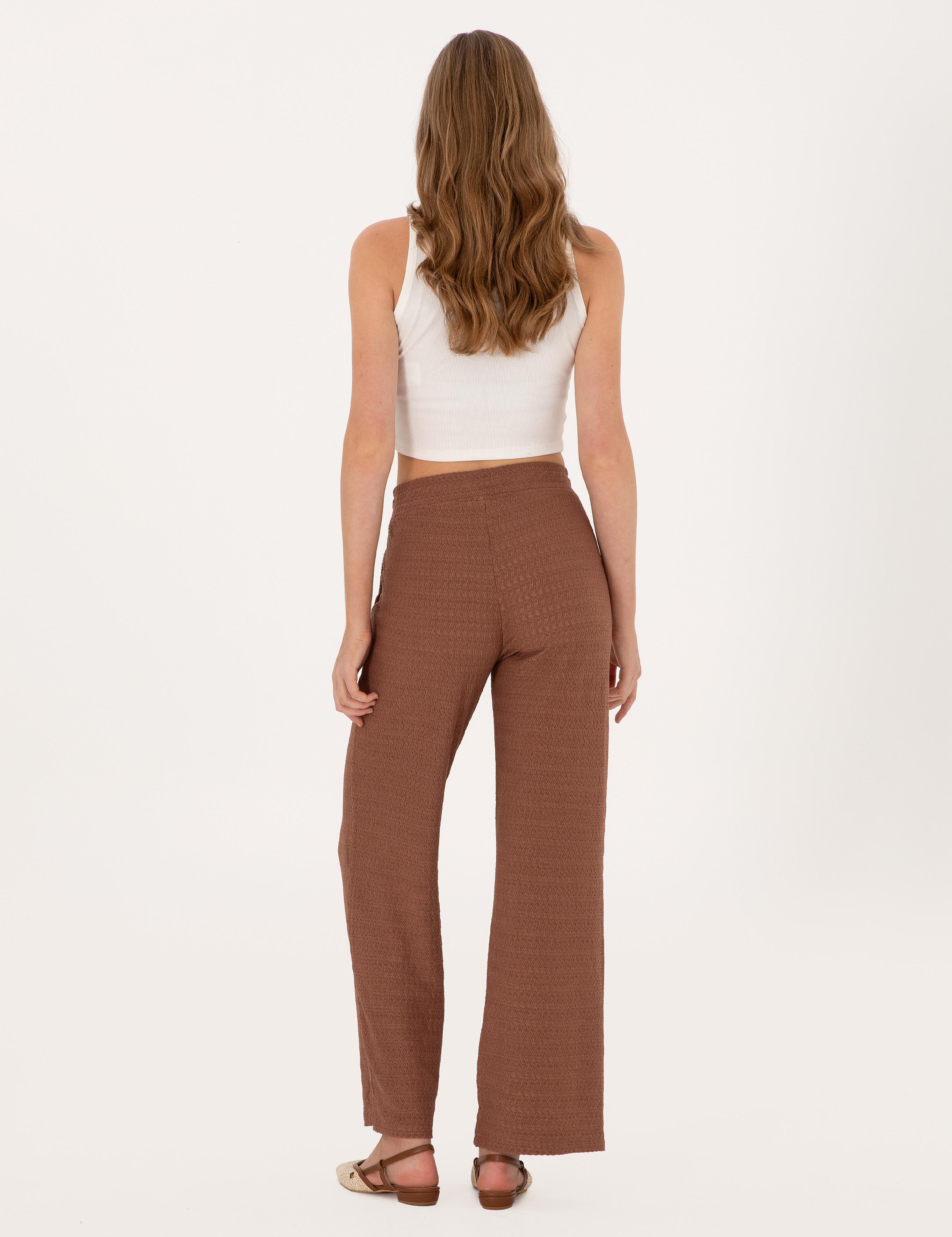 Kahverengi Loose Fit Eşofman Altı