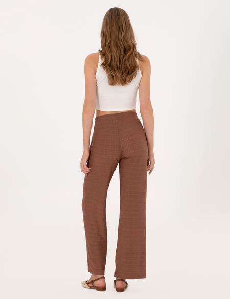 Kahverengi Loose Fit Eşofman Altı - 50301425006