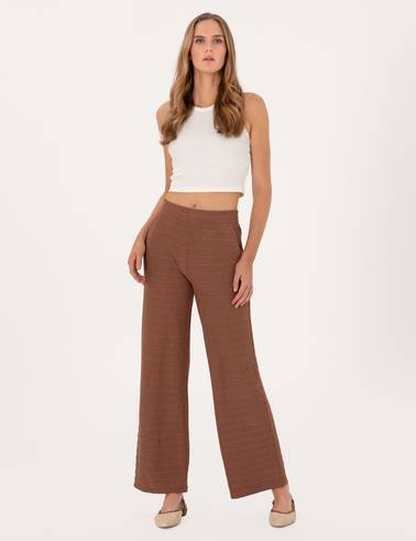 Kahverengi Loose Fit Eşofman Altı