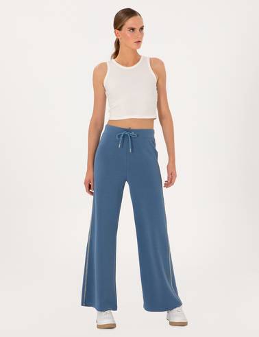 İndigo Flare Fit Modal Karışımlı Eşofman Altı