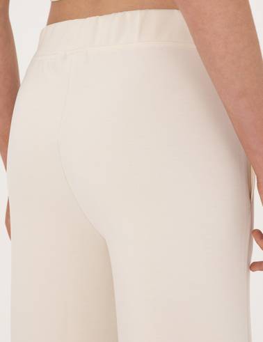 Ekru Flare Fit Modal Karışımlı Eşofman Altı