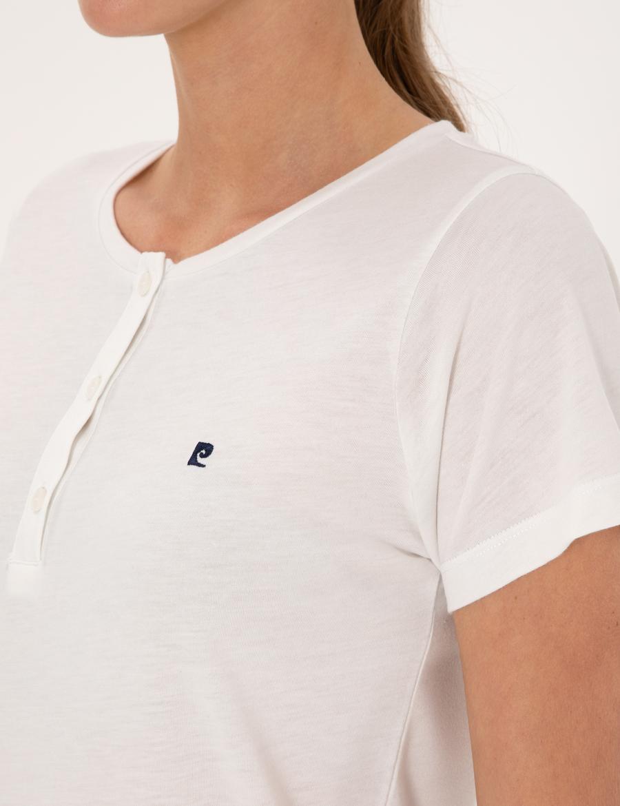 Beyaz Kısakollu Pijama Takımı