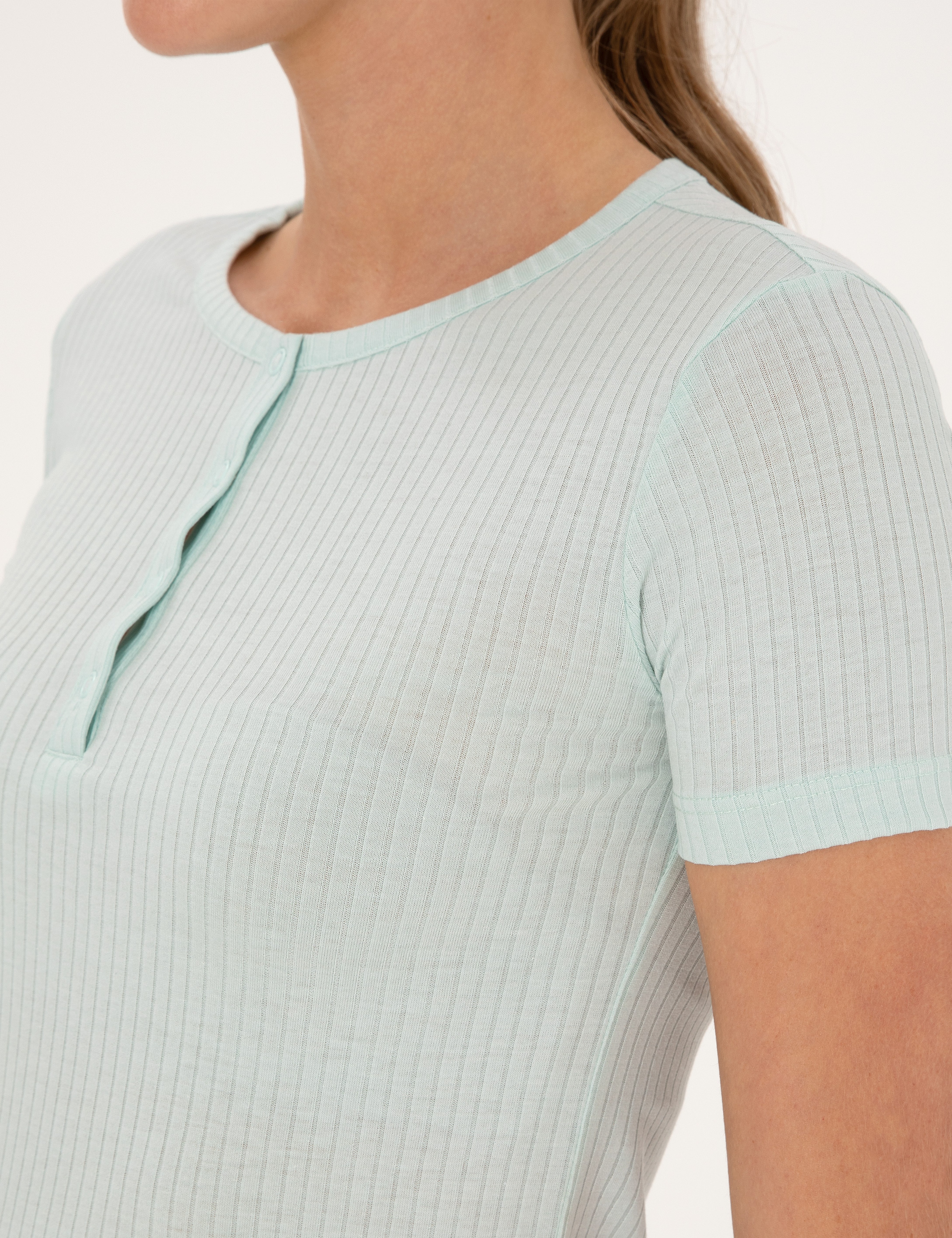 Mint Kısakollu Pijama Takımı - Image 7