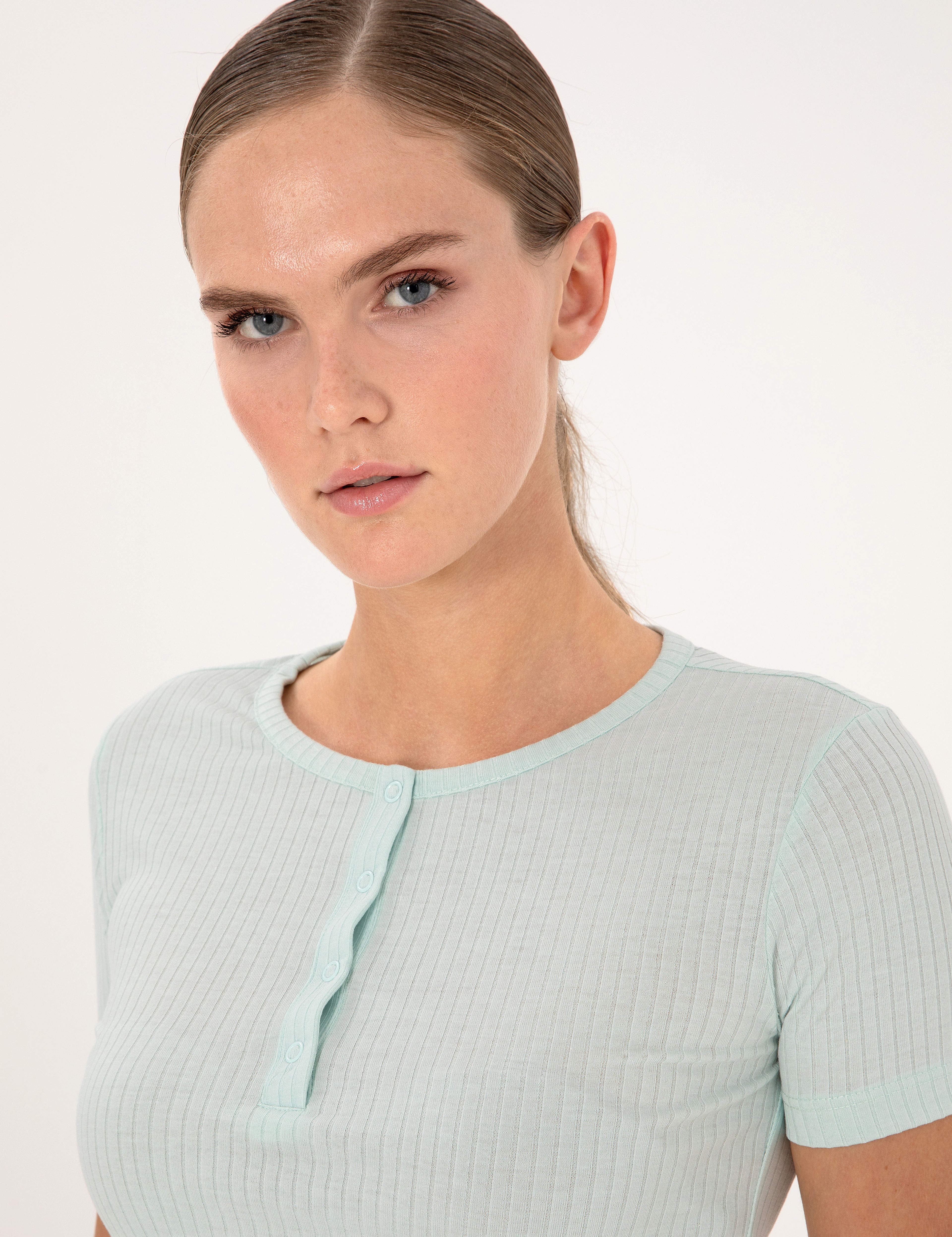 Mint Kısakollu Pijama Takımı - Image 2