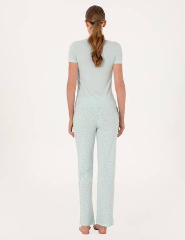 Mint Kısakollu Pijama Takımı