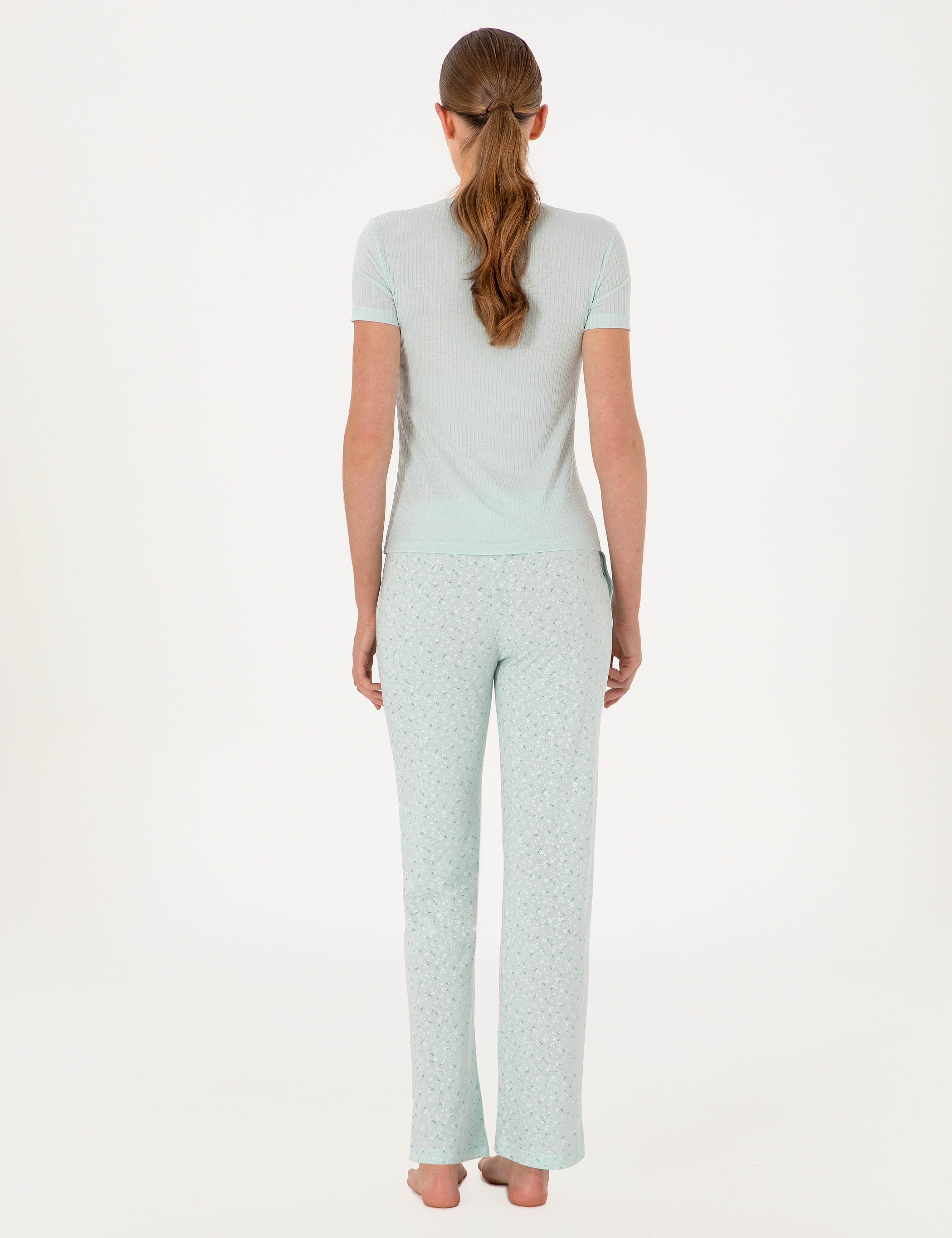 Mint Kısakollu Pijama Takımı