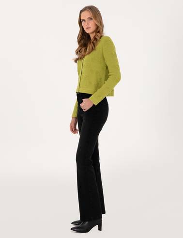 Siyah Flare Fit Jean Pantolon