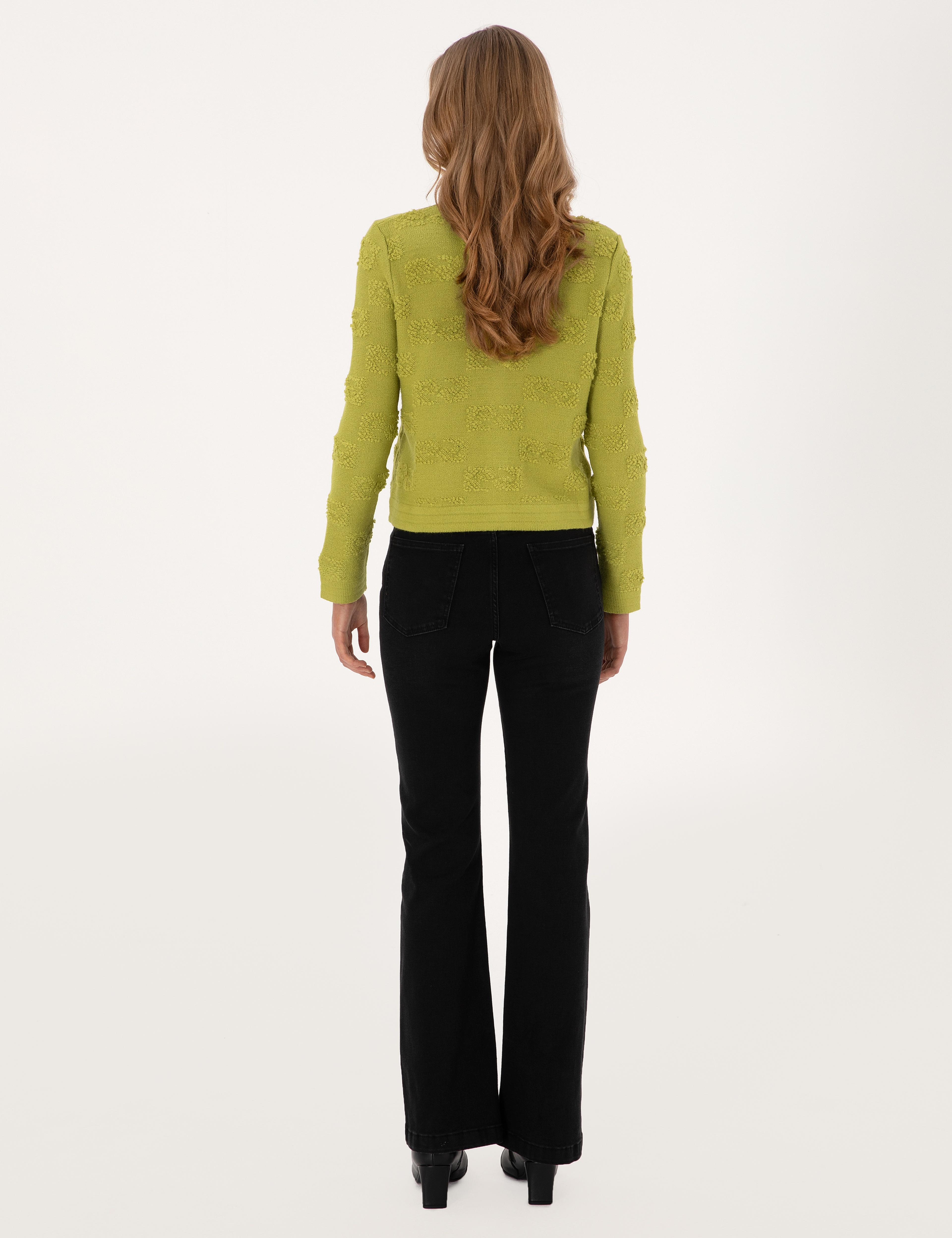 Siyah Flare Fit Jean Pantolon
