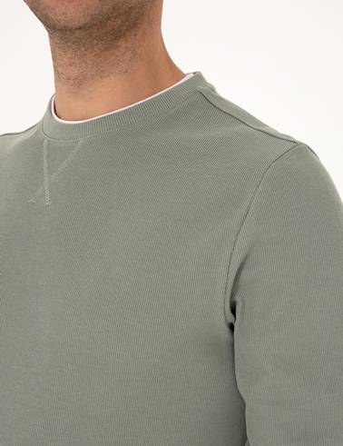 Yeşil Regular Fit Sweatshirt