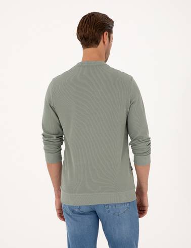 Yeşil Regular Fit Sweatshirt