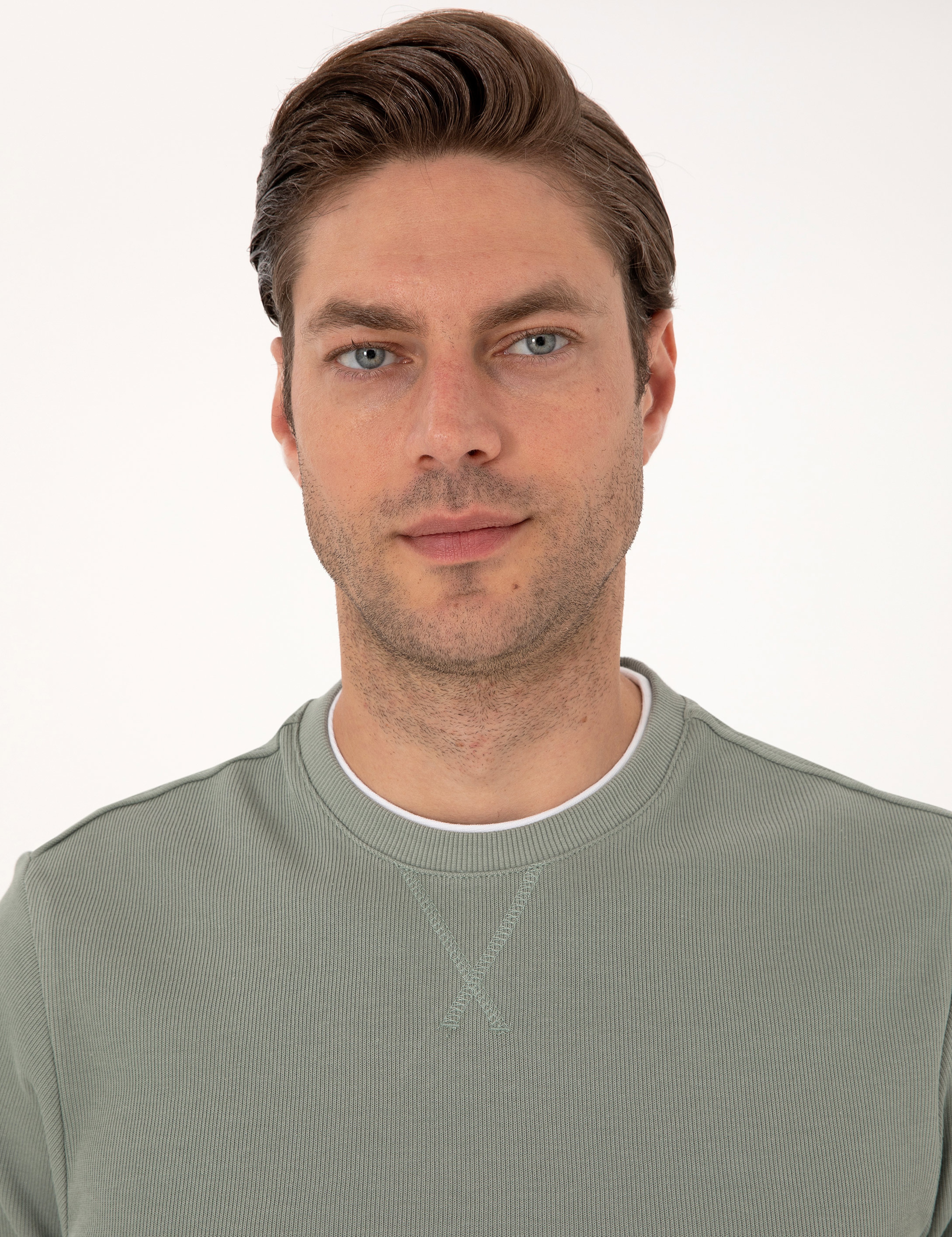 Yeşil Regular Fit Sweatshirt - Image 2