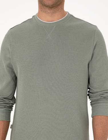 Yeşil Regular Fit Sweatshirt