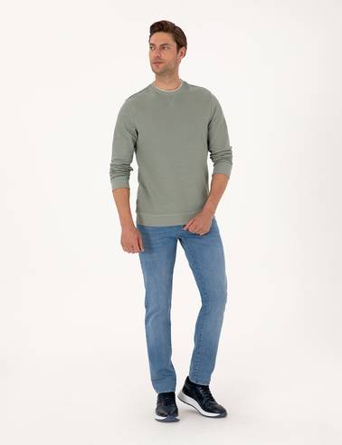 Yeşil Regular Fit Sweatshirt