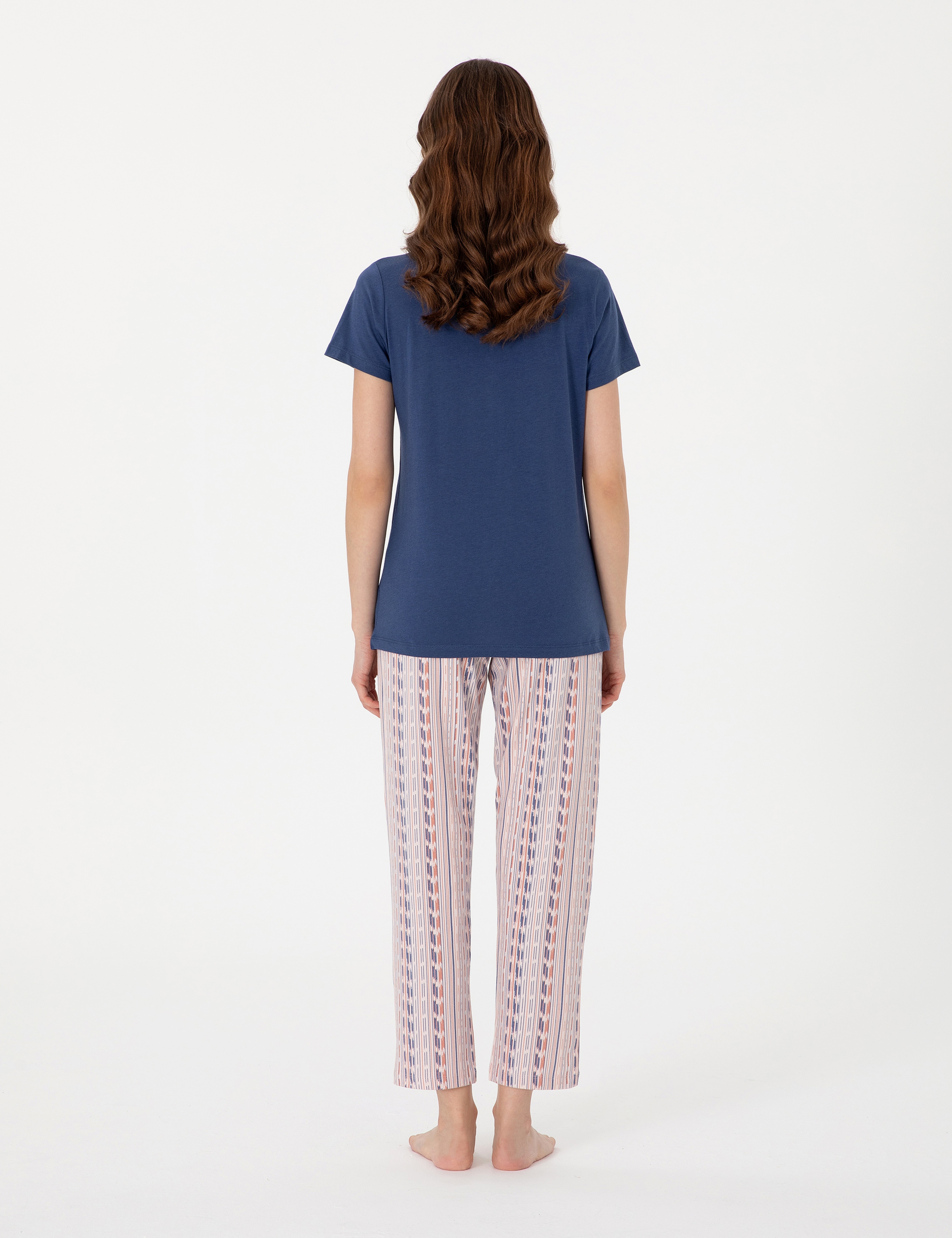 İndigo Kısakollu Pijama Takımı - Image 5